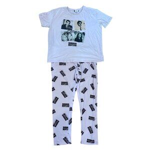 The Office Dunder Mifflin Pajama Set Womens XL Pink White * READ